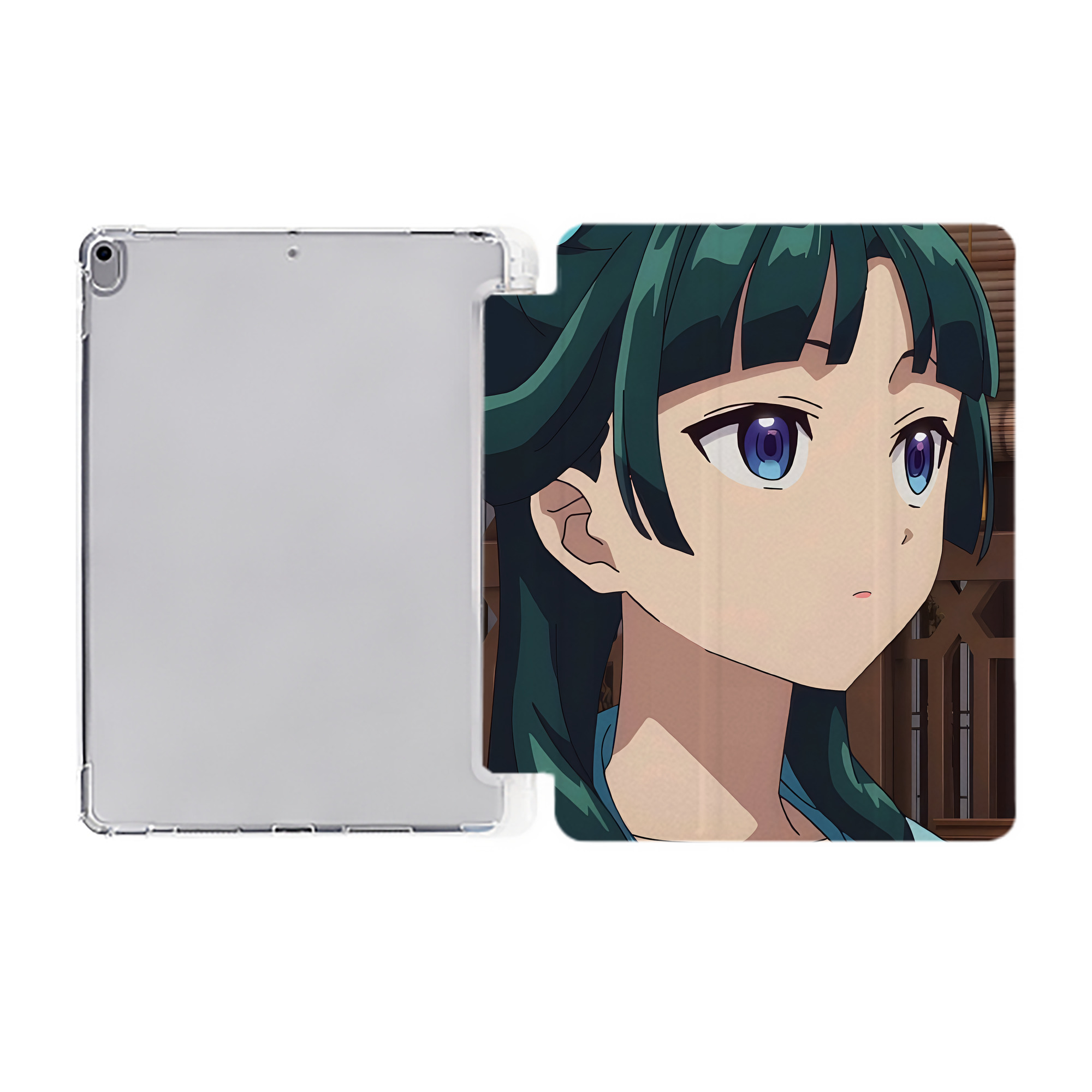 （画像用） 薬屋のひとりごと The Apothecary Diaries IPad ケース ペン収納付き 三つ折りスタンド PUレザー×シリコン 対応機種9.5/10.5/10.9インチ